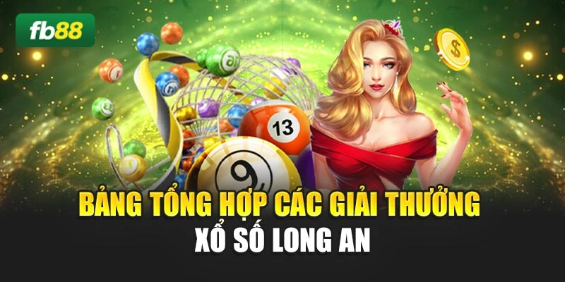 Bảng tổng hợp các giải thưởng xổ số Long An