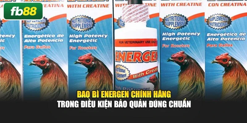 Bao bì Energen chính hãng trong điều kiện bảo quản đúng chuẩn
