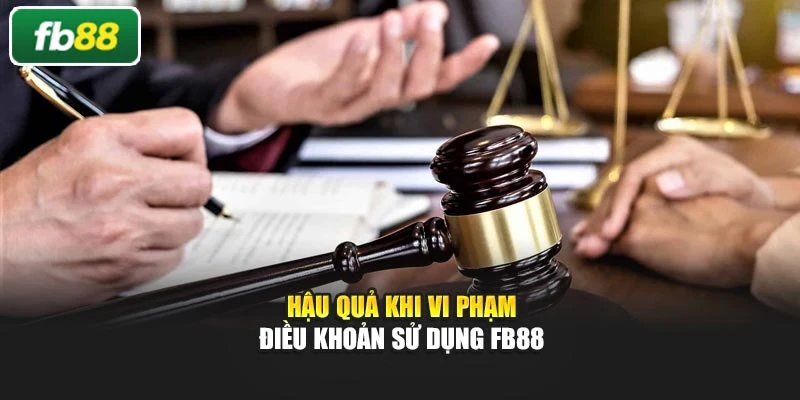 Hậu quả khi vi phạm điều khoản sử dụng Fb88