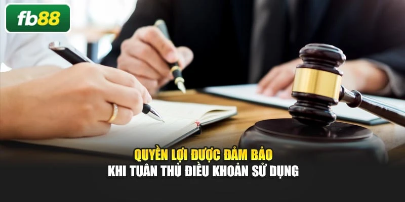 Quyền lợi được đảm bảo khi tuân thủ điều khoản sử dụng