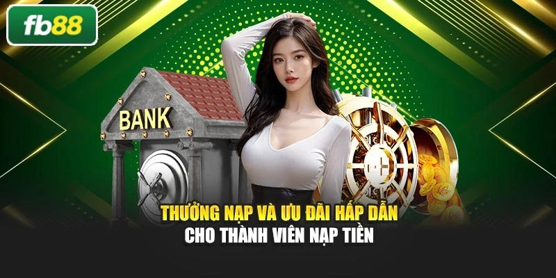 Thưởng nạp và ưu đãi hấp dẫn cho thành viên nạp tiền